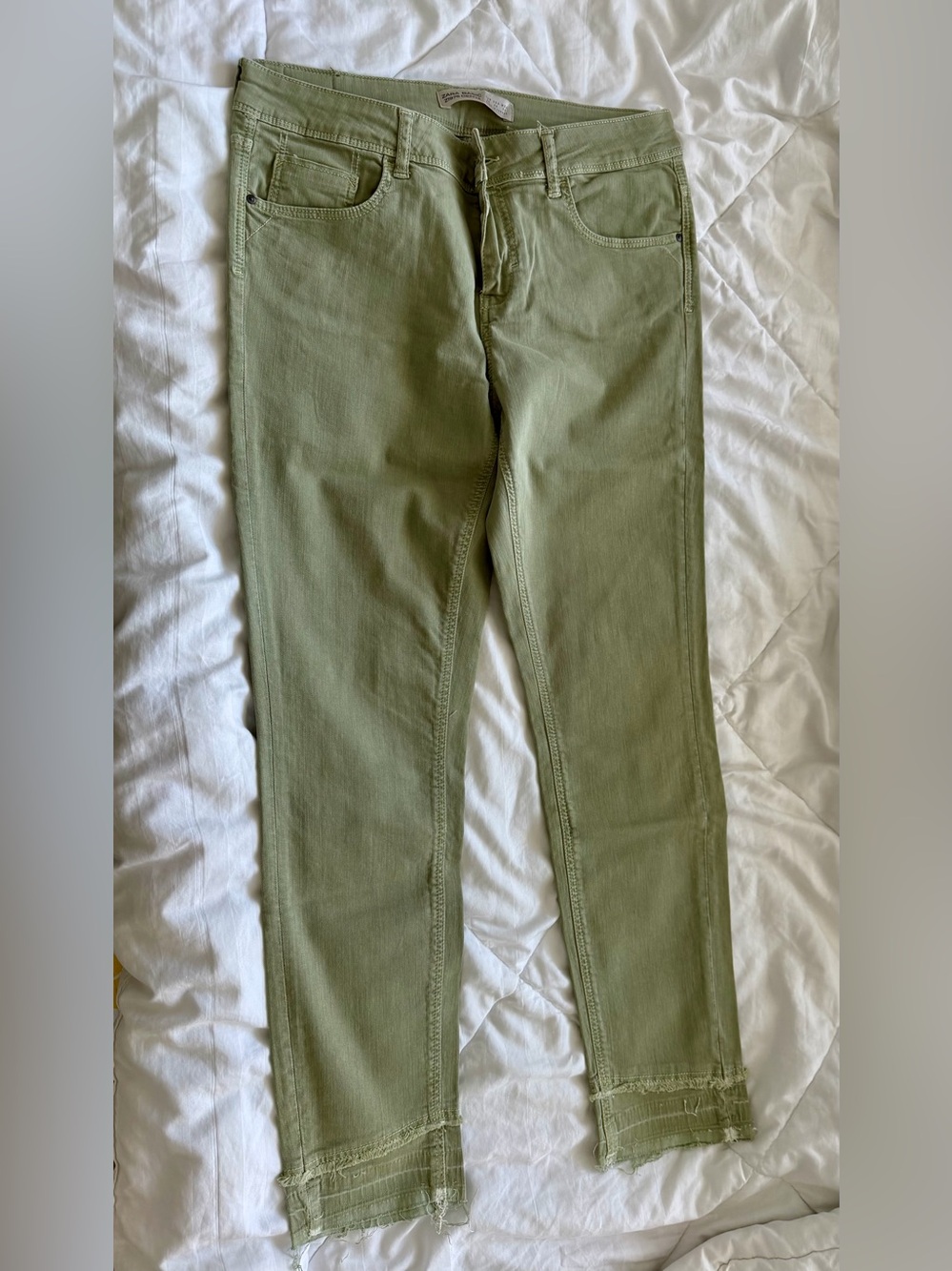 Zara Olive Slim Skinny Jeans, Eur40, US8